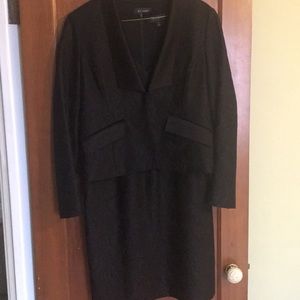 St John brocade dress with removable jacket